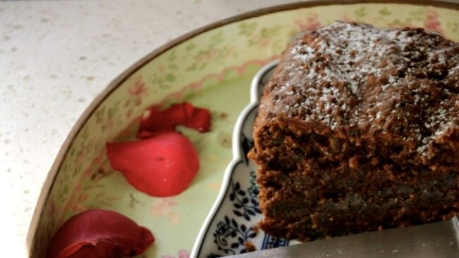 Healthy Cake with Chia, Hazelnut, Spelt and Cacao